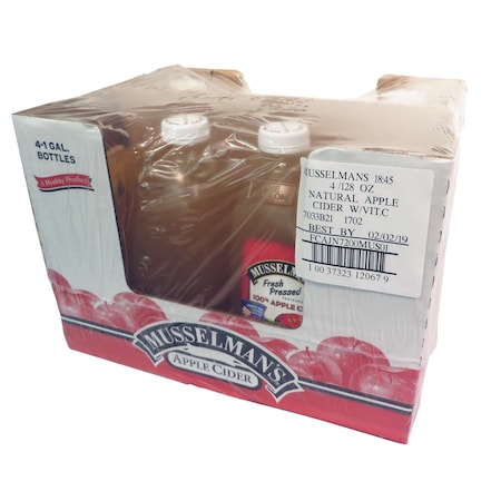 Musselmans Musselman's Fresh Pressed 100% Apple Cider 128 oz. Cans, PK4 FCAJN7200MUS01